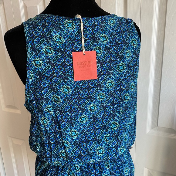 Colorful Blue Mossimo Supply Co. Romper - Picture 6 of 7